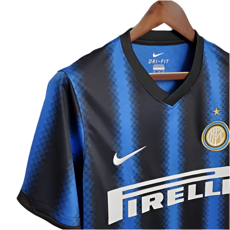 Maillot Inter Milan Rétro 2010/2011 - Bleu et Noir