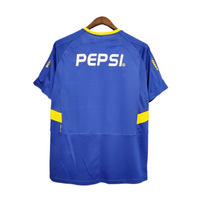 Maillot Boca Juniors Rétro 03/04 Bleu et Amarela
