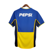Maillot Boca Juniors Rétro 2002 Bleu et Amarela -