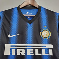 Maillot Manches longues Inter Milan I 10/11 - Bleu et Preto