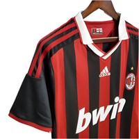 Maillot AC Milan Rétro 09/10 - Rouge et Noir