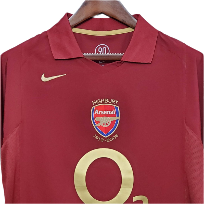 Maillot Arsenal Rétro 2005/2006 - Vin