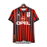 Maillot AC Milan Rétro 1999/2000 - Rouge et Noir