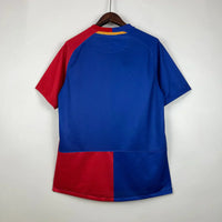 Maillot Barcelone Rétro avec Patch UEFA 2008/2009 - Bleu et Rouge