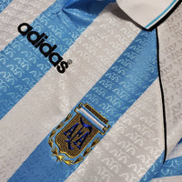 Maillot Sélection Argentine Rétro 1997-1998 Bleu et Branca -
