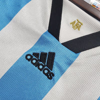 Maillot Sélection Argentine Rétro 1998 Bleu et Branca -