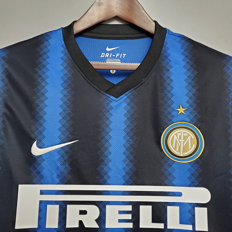Maillot Inter Milan Rétro 2010/2011 - Bleu et Noir