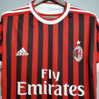 Maillot AC Milan Rétro 2011/2012 - Rouge et Noir